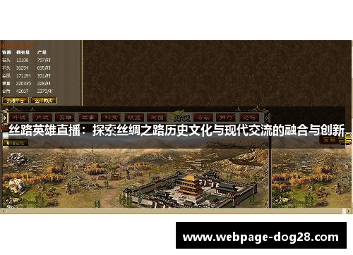 丝路英雄直播：探索丝绸之路历史文化与现代交流的融合与创新